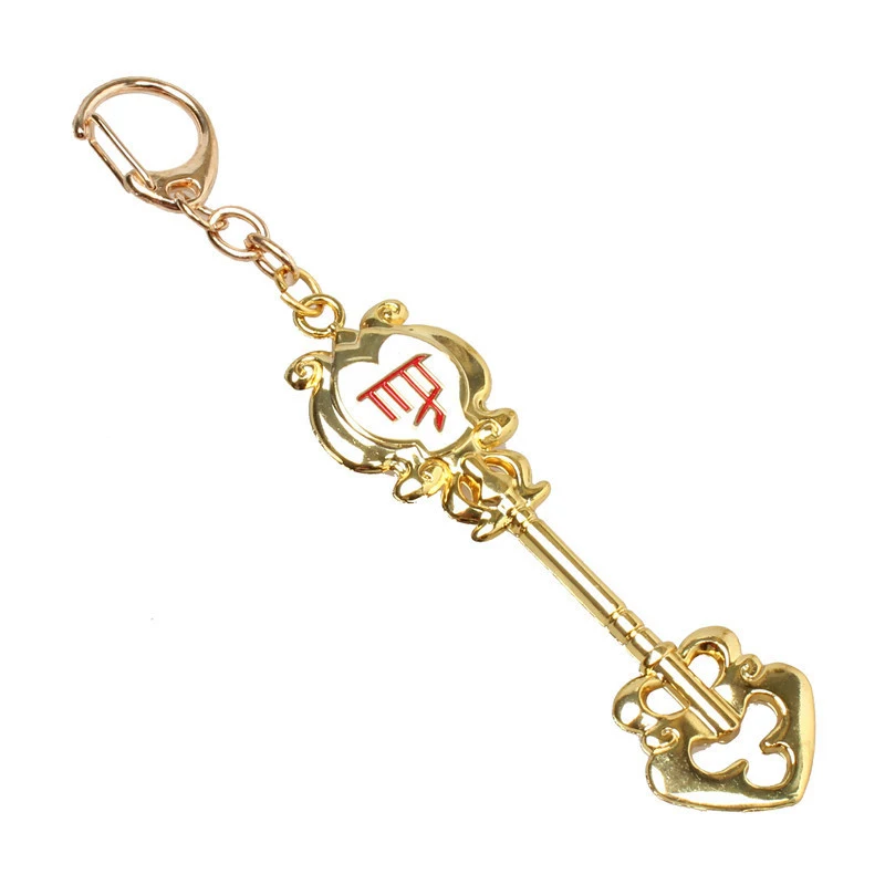 Fashion Fairy Tail Key Chains ZODIAC Star Spirit Magician Lucy summons Key Ring Twelve Constellation KEYCHAIN Cosplay Gift