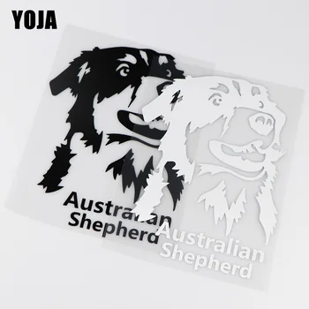 

YOJA 14X19.5CM Australian Shepherd Cartoon Vinyl Decals Decoration Car Sticker ZT4-0041