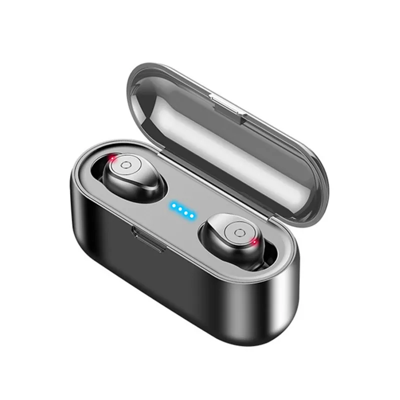 3D B TWS Bluetooth наушники 8D стерео беспроводные Bluetooth 5,0 наушники беспроводные наушники с светодиодный цифровой дисплей внешний аккумулятор гарнитура - Цвет: 3D B