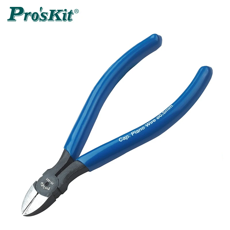 

Pro 'skit 5-inch electrical wire shear bevel pliers 8pk-905-c plus hard rust-proof hard wire spring steel bevel pliers hand tool