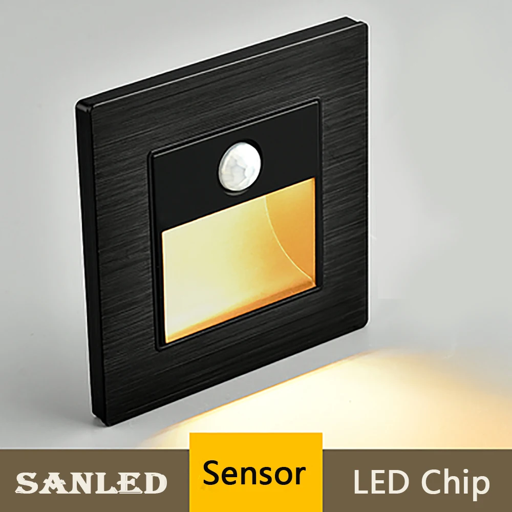 Sandiy Smart Wall Light Aluminum Panel Embedded Stair Lamp Led Indoor