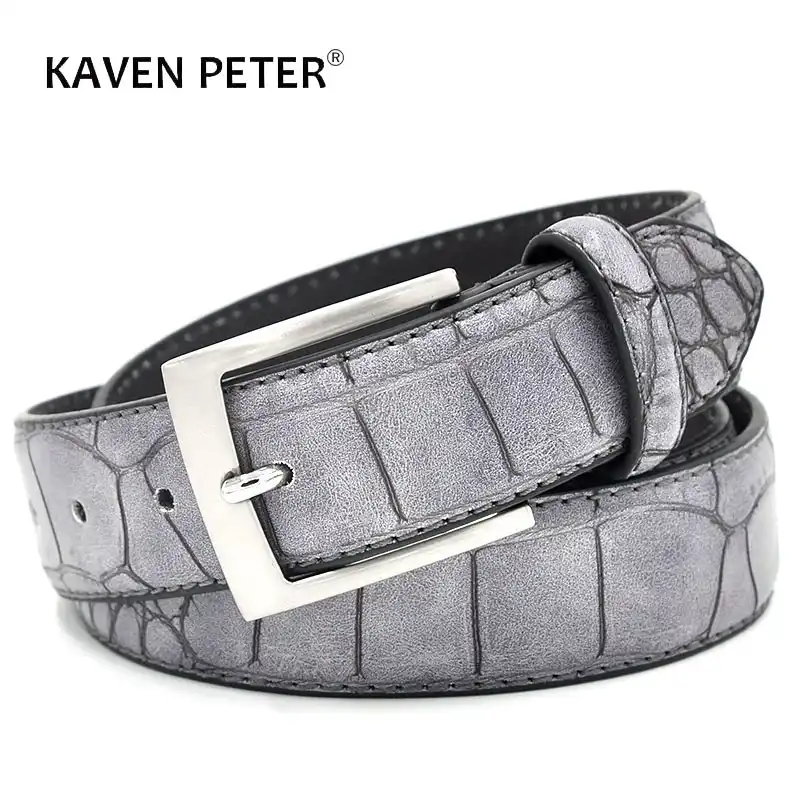 faux crocodile belt