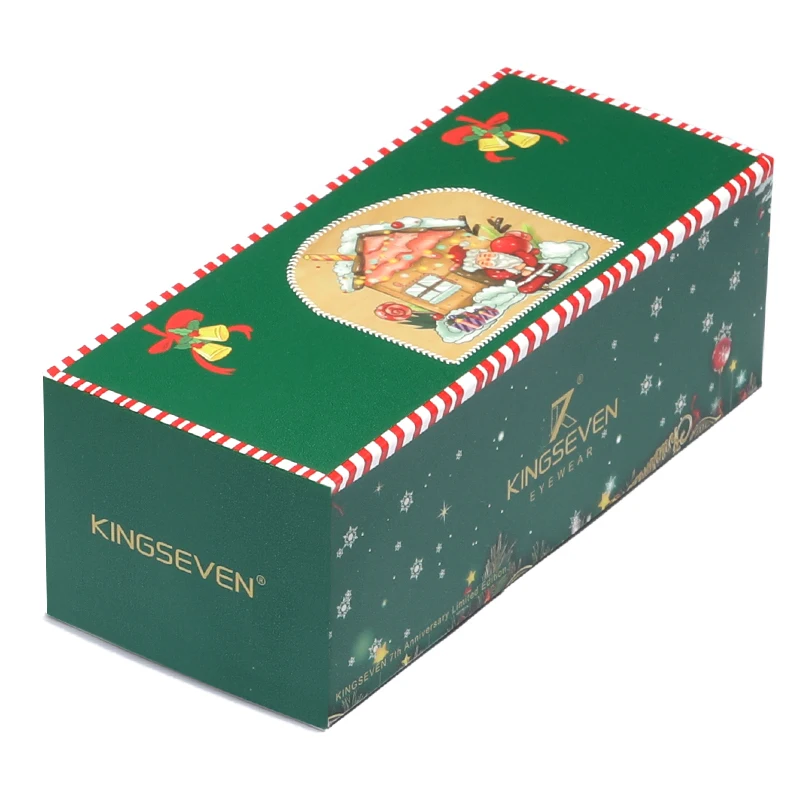 Green KINGSEVEN дерево Подарочная коробка с Рождеством посылка на год Подарочная посылка - Цвет: Green