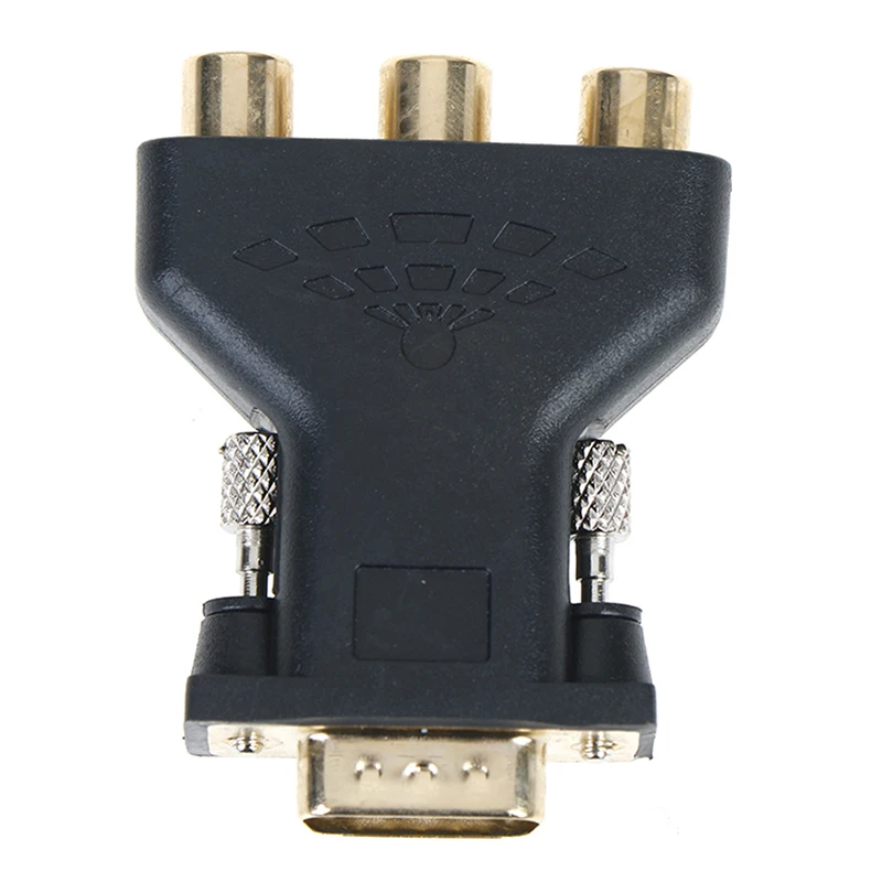Vga male To 3rca adapter converter 15pin pc computer to projector tv dvd