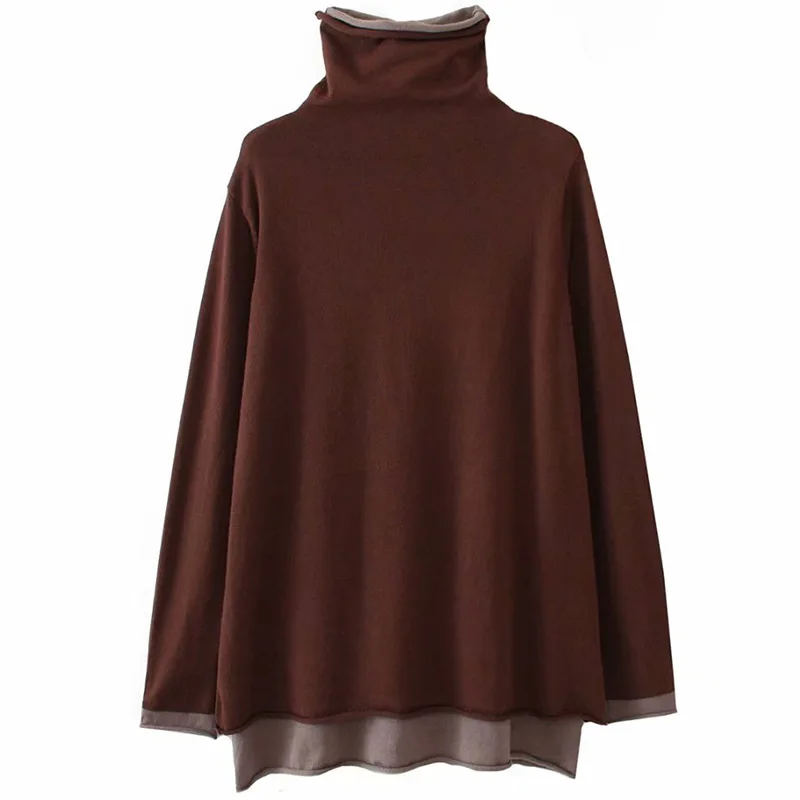 Повседневные женские свитера размера плюс Осень зима 2019 Модные свободные