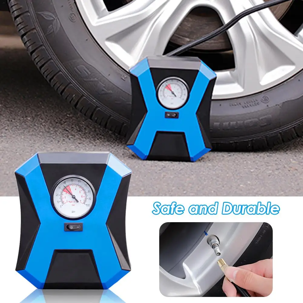 12V Portable Car Electric Tire Inflator Pump Car Air Compressor Pump Auto High Pressure Pump
