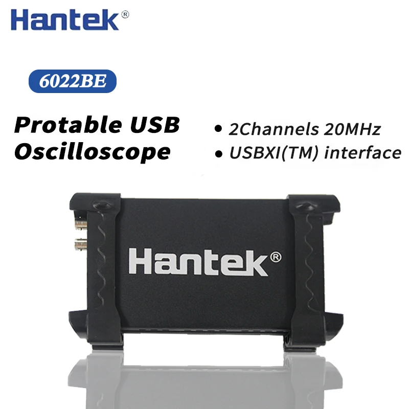

Осциллограф Hantek 6022BE USB для ПК, 2 цифровых канала, полоса пропускания 20 МГц, частота дискретизации 48 Мвыб/с