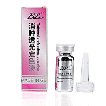 

2 Bottles Permanent Tattoo Makeup Fixed Agent For Remove Swelling Fixed Color Free Shipping-Eyebrow and Lip Makeup Supply