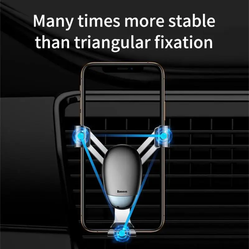 Baseus Gravity Универсальный автомобильный держатель вентиляционное отверстие Автомобильный держатель для телефона samsung iPhone XR XS Max держатель для мобильного телефона Подставка