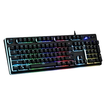 

P010 Backlight Gaming Keyboard Teclado Gamer Floating Led Backlit Usb With Similar Mechanical Feel Multi-Language Support