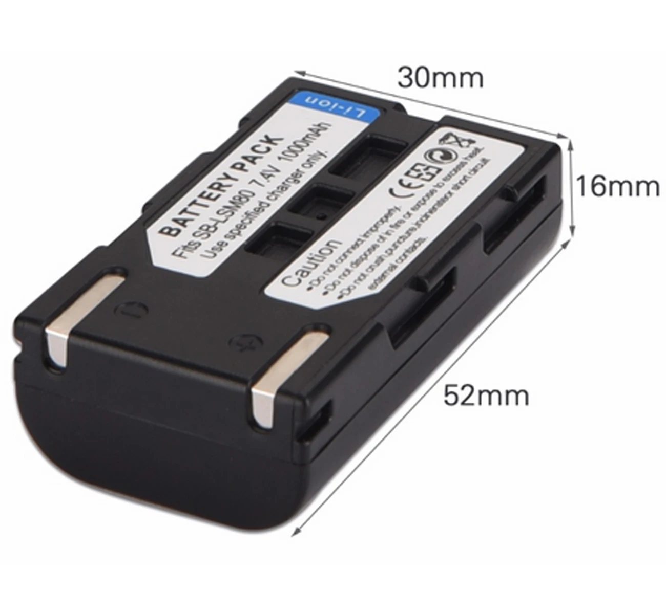 Батарейный блок для видеокамеры samsung VP-DC161, VP-DC161W, VP-DC163, VP-DC165W, VP-D351, VP-D352, VP-D353, VP-D354, VP-D355
