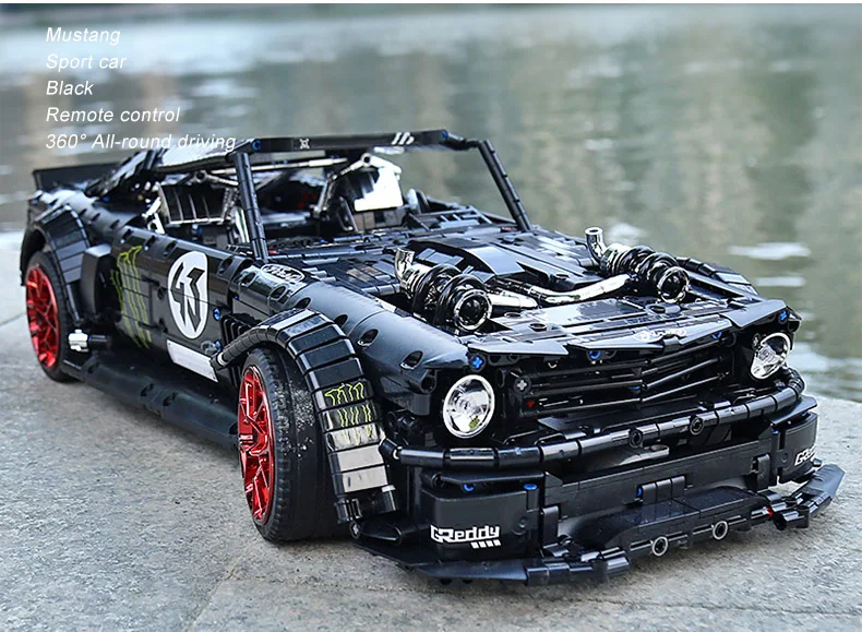 DHL 20102 Technic автомобиль совместим с MOC-16915 Mustang Hoonicorn с функцией двигателя автомобиль дети Модель автомобиля игрушки строительные блоки