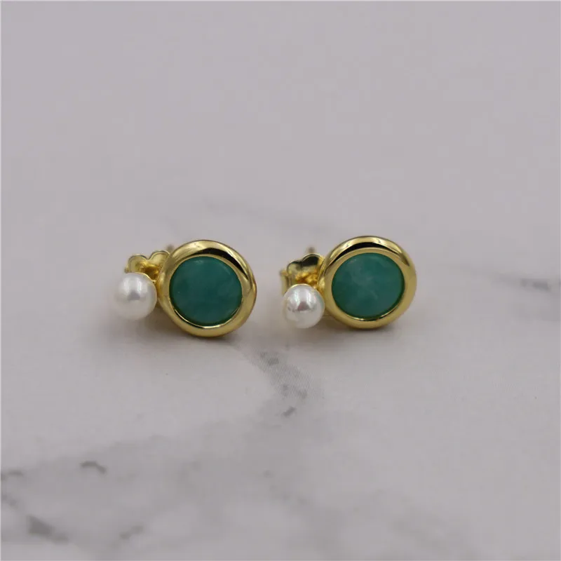 712213530 10mm Настоящее 925 пробы серебряные серьги-гвоздики для женщин pendientes mujer moda pendientes хорошее ювелирное изделие - Окраска металла: 712213530 10mm