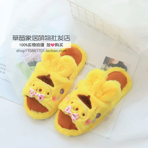 6 Мультфильм Медведь Даффи стеллалу hello kitty My Melody Марка oroll Марка pom-Pom Purin тапочки вьетнамки для женщин девушек подарки - Цвет: 6