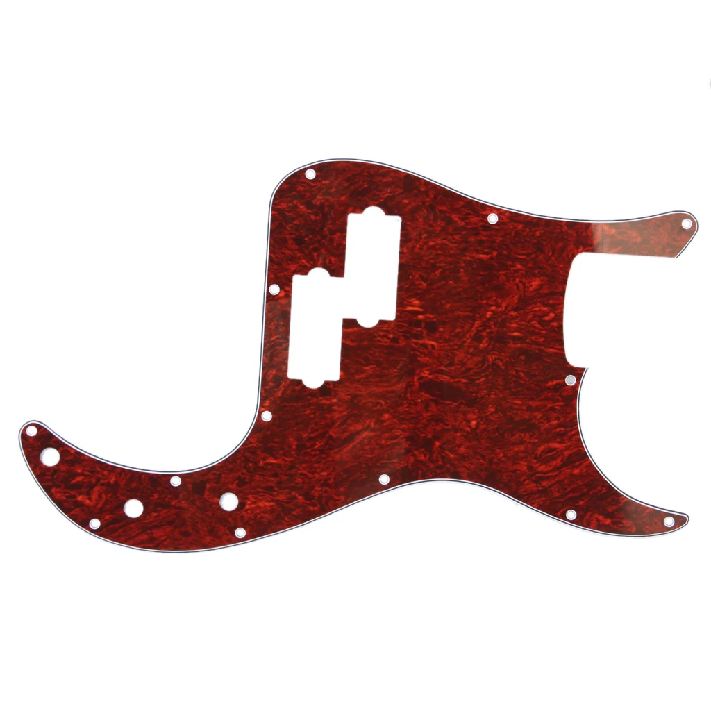 Red Tortoise Shell Pickguard 3 Ply Scratch Plates For Precision Bass PB Guitar Red Tortoise Shell Pickguard 3 Ply Scratch Plates For Precision Bass PB Guitar