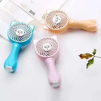 

Portable Mini USB Handheld Quiet Fan Foldable Cute Cartoon Fan For Summer Outdoor Travel Student Office Desktop Decoration