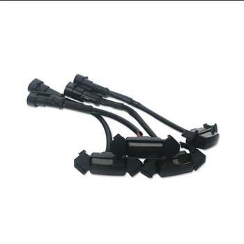 

Set LED Headlight Parts Accessories Replacement Auto 4Pcs Front Grille ABS 12V