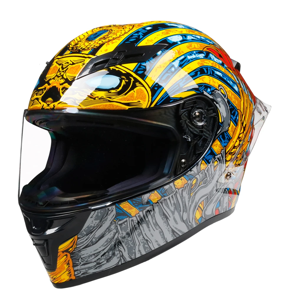 Полнолицевой мотоциклетный шлем Pharao kak Cobra Helm Capacete De Motocicleta Casco Moto горные Casco Мотокросс точка внедорожный