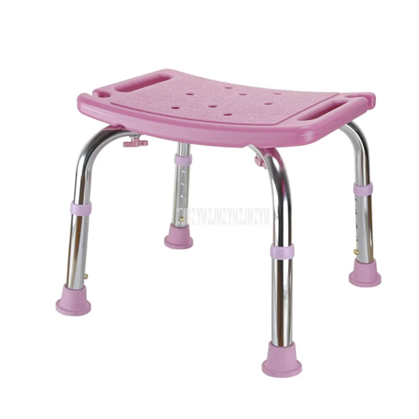 34-44 см регулируемый рост для беременных женщин безопасный душ табурет скамейка противоскользящая для пожилых стул для ванной для пожилых людей/инвалидов - Цвет: Pink