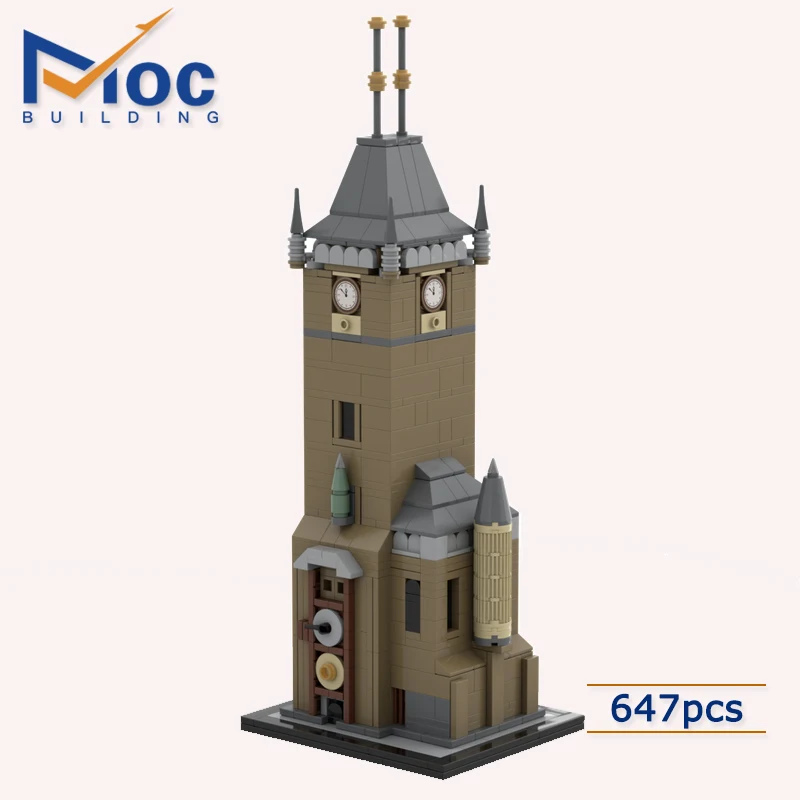 MOC Building всемирно известный город Прага астрономические часы башня модель Биг-Бен