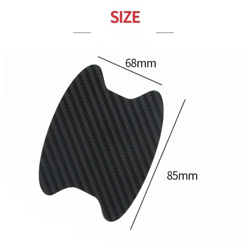 Car Door Handle Carbon Fiber Scratchproof Protective Membrane for Opel Insignia VW Golf 4 5 MK4 Peugeot 206 207 208 508 Touareg