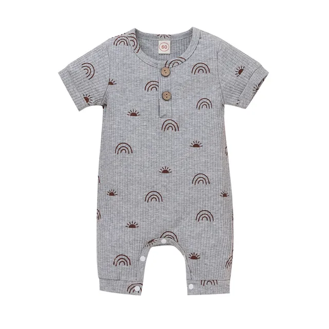 Infant Newborn Girl Floral Romper Jumpsuit Playsuit Cotton Outfit Baby Clothing 14