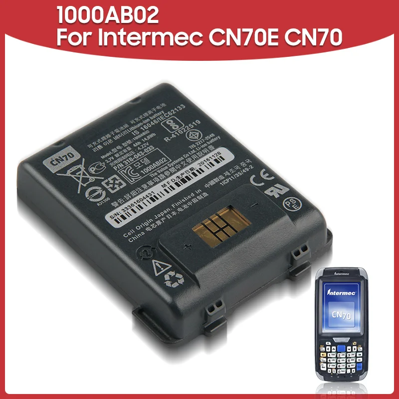 

Original Replacement Battery 1000AB02 For Intermec Honeywell CN70E CN70 318-043-033 4000mAh Handheld Computer Battery