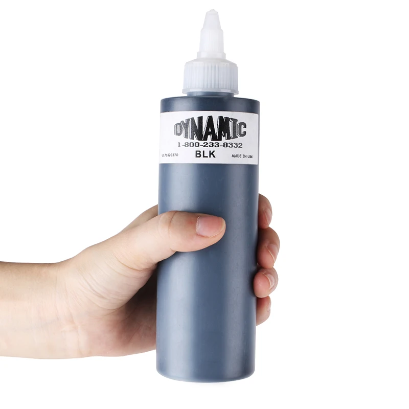 High quality 8oz Dynamic Black Tattoo Ink Lining Shading Shader Paint Tattoo Ink Supply High Quality Tattoo artist ink set