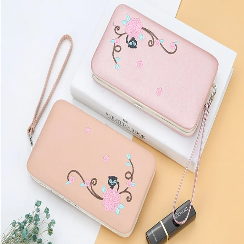 Pink Сумка для телефона из искусственной кожи, женские кошельки, кошелек для монет, денег, женский длинный клатч, кошельки, кредитный держатель для карт, кошелек Monedero Portemonnee - Цвет: Pink