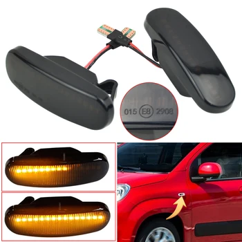 

2PCS LED Dynamic Turn Signal Light Side Marker Sequential Lamp For Fiat Abarth Punto 199 Multipla 186 Qubo 225 Stilo Multi