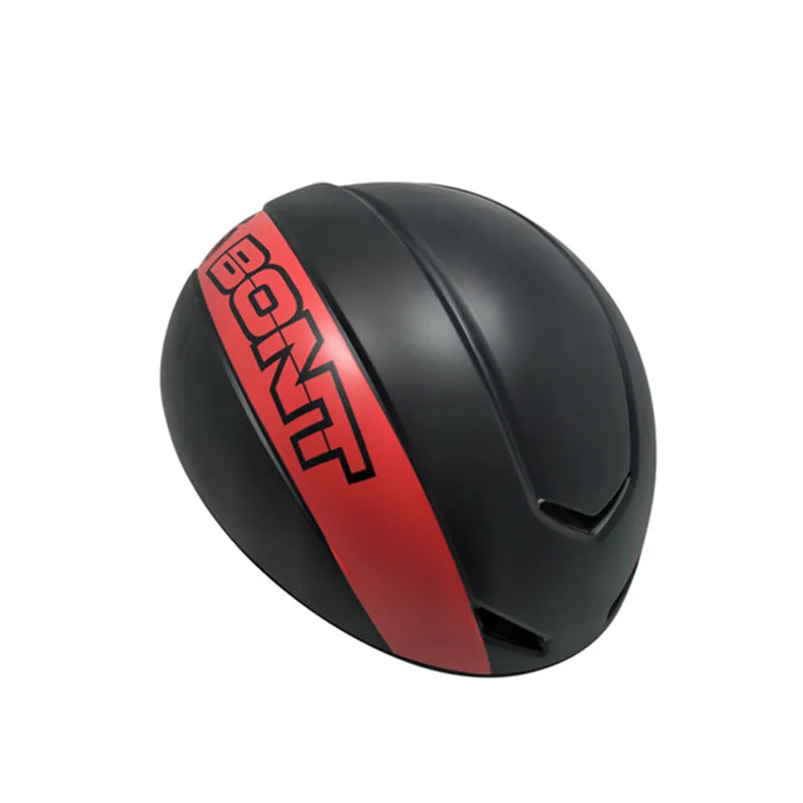 Профессиональный скоростной шлем для катания на коньках BONT ST 54-62 см регулируемый короткий трек шлем для катания на коньках в форме шлема - Цвет: Черный