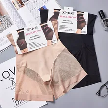 Сексуальное Корректирующее нижнее белье моделирующее белье Сетчатое эластичное прикладочное белье с высокой талией для тренировок нижнее белье для похудения Корректирующее белье шорты женские