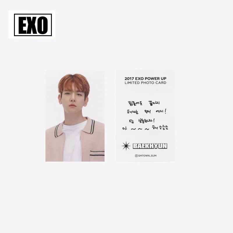 8 шт./компл. Kpop EXO Фирменная Фотокарта для коллекции фанатов Высокое качество мощность музыкальный альбом фото карта EXO Kpop