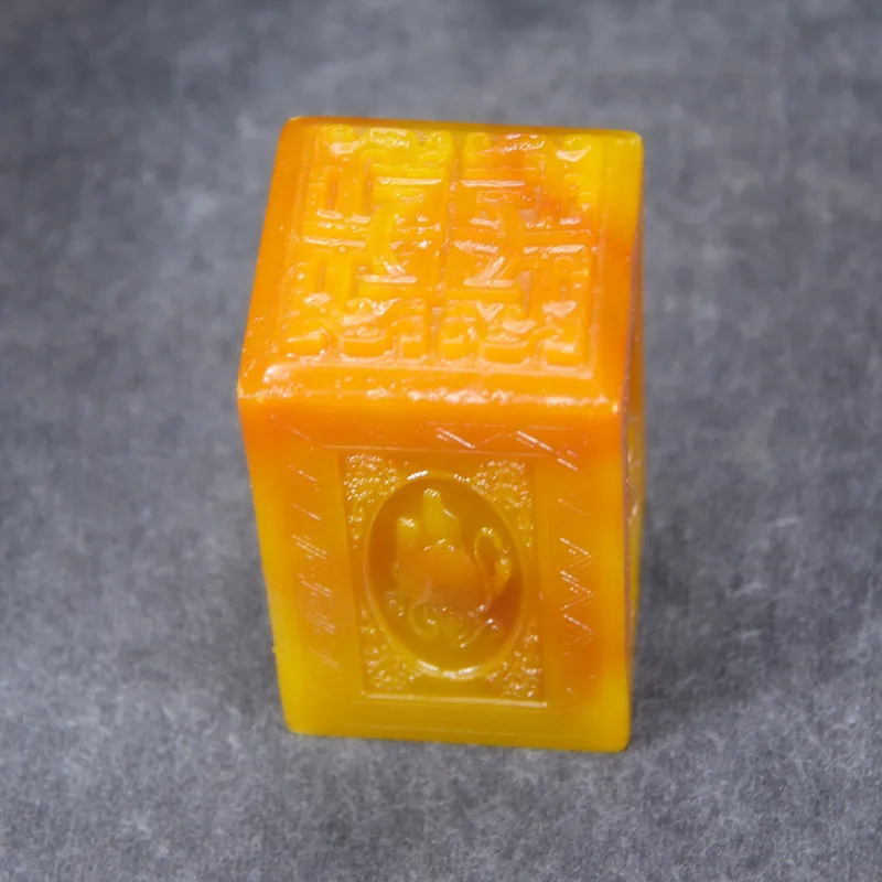 Width Length 5cm Yellow Jade Stone seal four Dragon Pattern practice Chinese calligraphy painting idle signet seal cutting ancient china national imperial study adytum seal   dragon jade stone painting calligraphy signet ornaments business gift