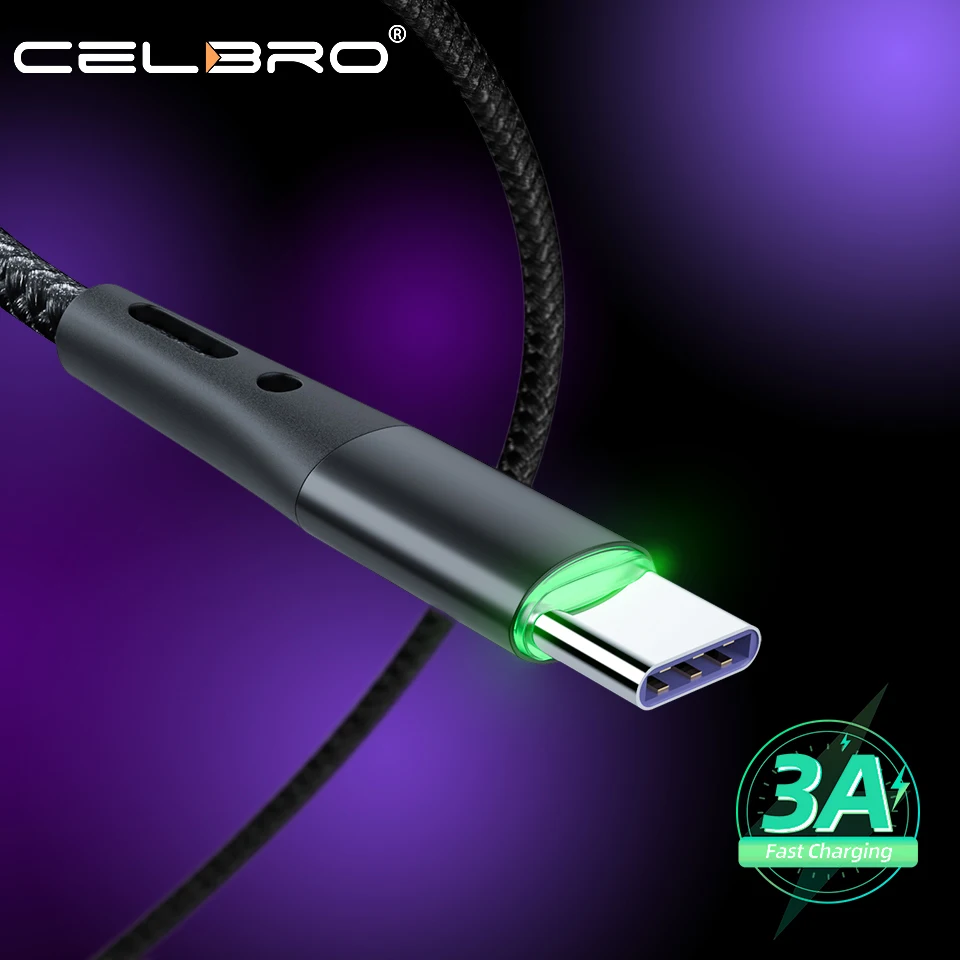3A кабель с разъемом Usb Type-C 2 m 3M для быстрой зарядки и Usbc типа C Samsung S21 S20 Plus Note 20