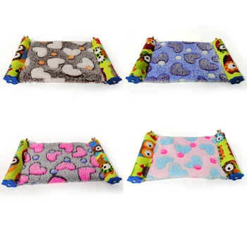 

2 Size Color Random Warm Heart Fluffy Small Animal Sugar Glider Squirrel Hanging Hammock Hamster Cage Chipmunks Sleeping Nest