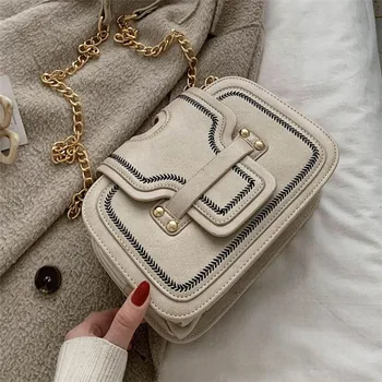 

new chain bag fashion messenger bag women wild shoulder bag high-end sense small square bag large capacity handbag