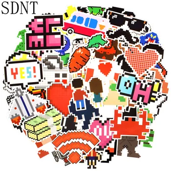 

50 PCS Classic Pixel Style Stickers Toy Graffiti Anime Nostalgic Game Classic Role Cartoon Stickers to DIY Laptop Car Skateboard