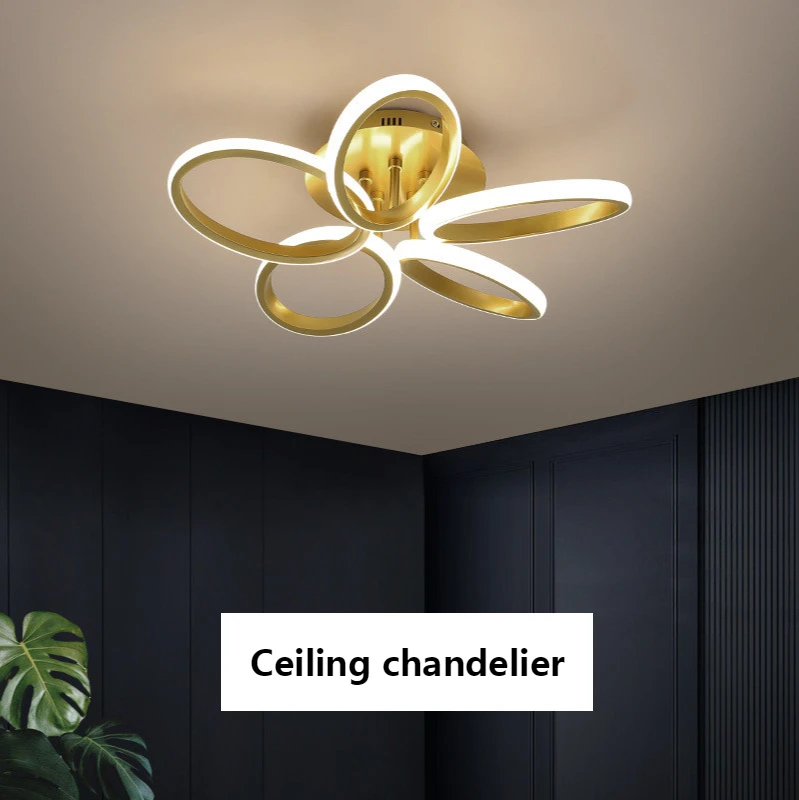 

Lustre Datura Ceiling Lamp Petal Living Room Decoration Modern Led Ceiling Lights for Bedroom 18W 30W 45W 88W Nordic Lighting