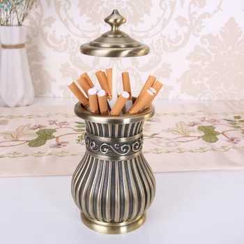 

Vintage Zinc Alloy Cigarette Box Case Holder Box Waterproof Luxury Cigarettes Storage Box Men's Gift Home Office Organizer