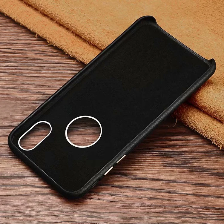 Натуральная кожа личи текстурная задняя крышка телефона чехол для iPhone 6s 7 8 Plus XR Xs