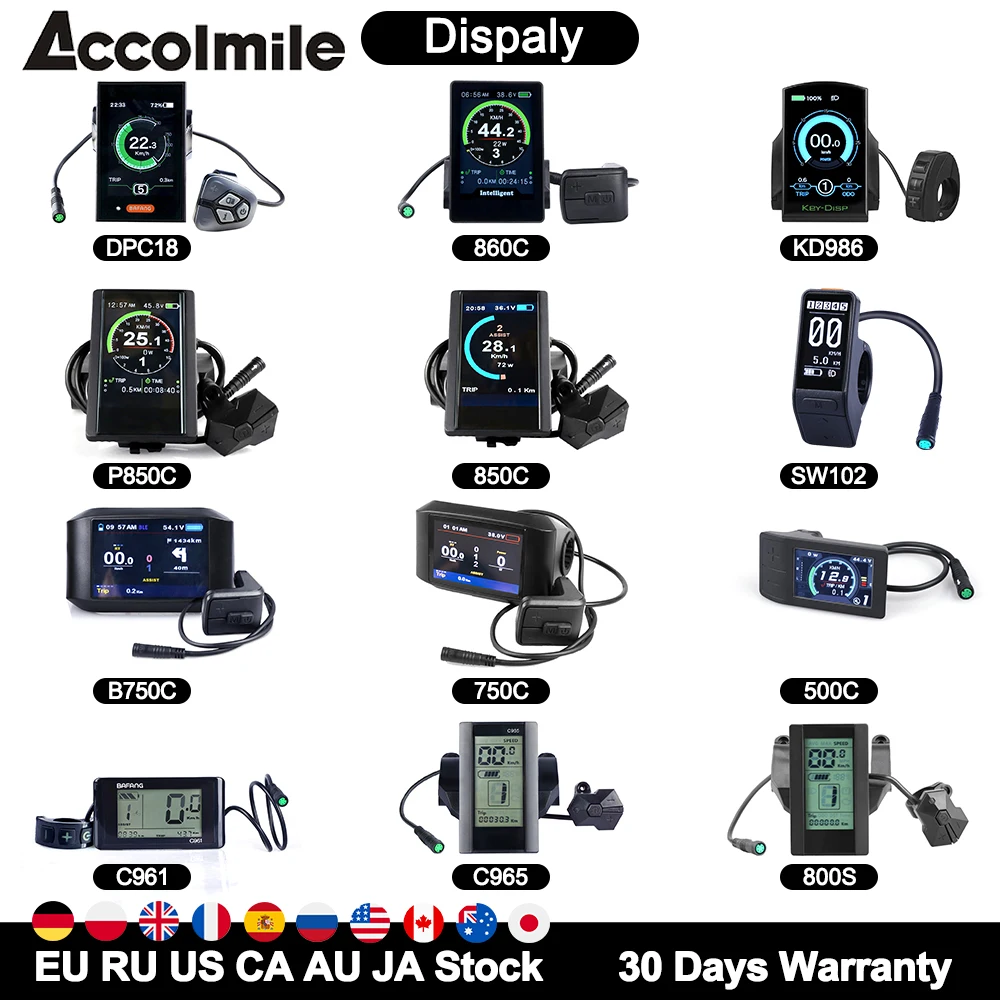 Display bici elettrica DPC18 KD986 860C P850C 500C SW102 C965 750C Bluetooth  per BAFANG bb Mid Motor bicicletta ebike Computer UART|Electric Bicycle  Accessories| - AliExpress