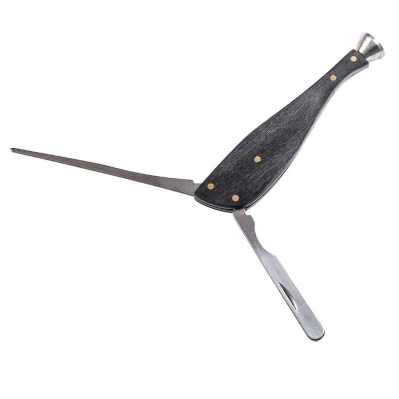 3in1 Smoking Pipe Tool Black Wood Tobacco Pipe Reamer Tamper Pokers Tool Smoking Accessories Cleaners