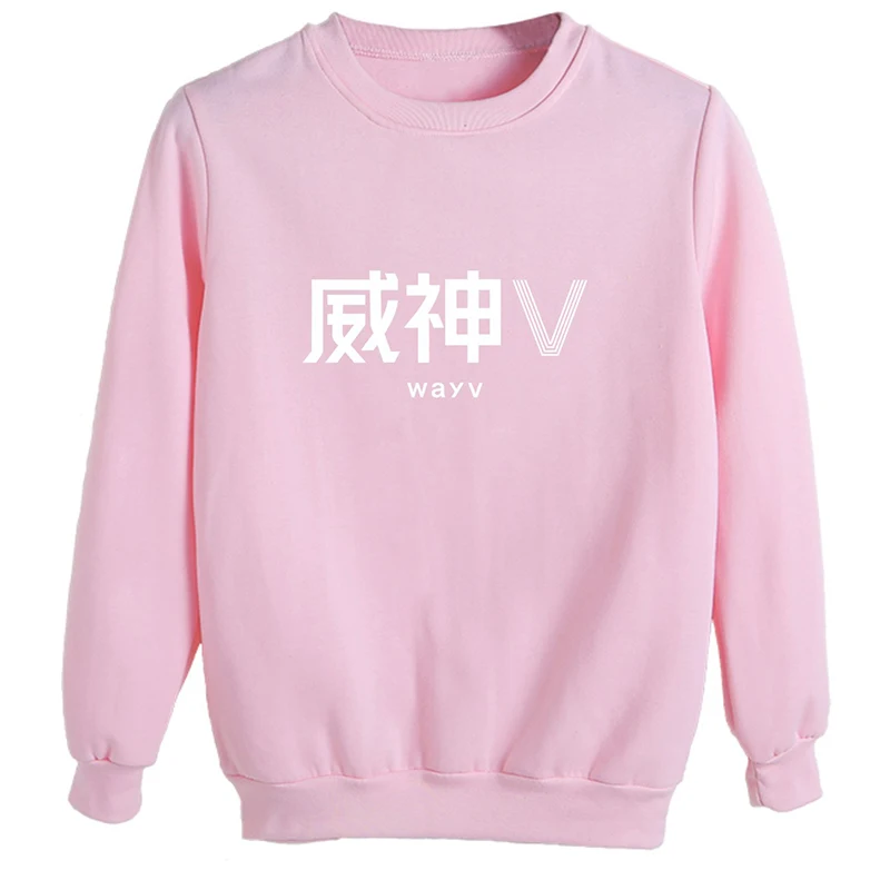 KPOP NCT китайская команда WAYV альбом одежда для мужчин и женщин с тем же абзацем осень весна круглый вырез свитер дропшиппинг