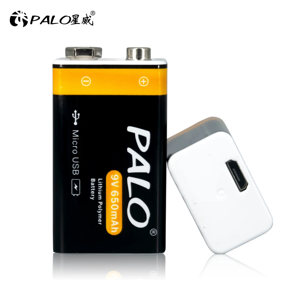 6f22 Rechargeable Battery 9v Usb  Palo Rechargeable Batteries 9v