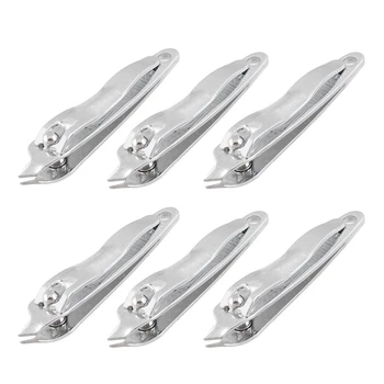 

Slanted Tip Metal Manicure Tool Pedicure Nail Clipper Cutter 6 Pcs