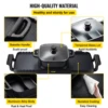 VEVOR 2in1 Electric BBQ Pan Grill Hot Pot 2400W Multifunction Home Portable Smokeless Nonstick Detachable Hot Pot Barbecue Plate 5