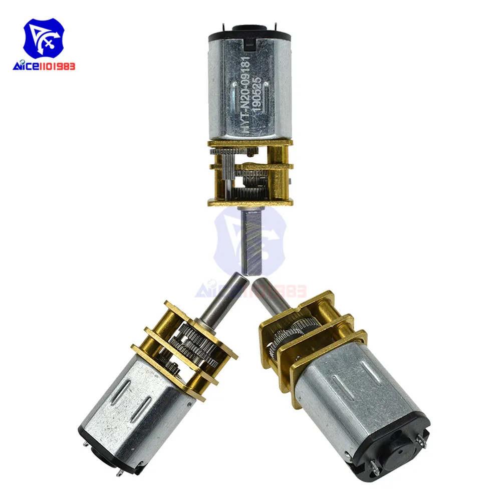 

diymore GA12-N20 100PRM 3V/6V/12V DC Gear Motor for Toy Car Intelligent Robot Model Airplane Engine Toys Reduction Motor