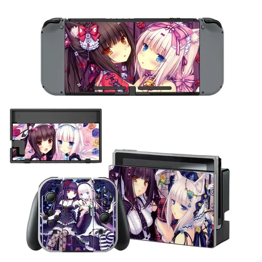 Nekopara Zend переключатель наклейки s nintendo кожи виниловые Стикеры для Переключатель