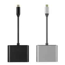 3 в 1 концентратор USB Type C к HDMI адаптер 4K USB 3,0 порт USB-C преобразователь питания для Macbook Pro/Air Apple аксессуары DXAC